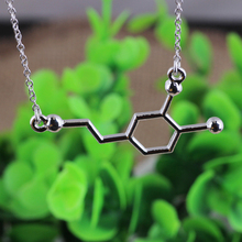 Hot sale Science students necklace molecular structure of the chemical formula chemical formula of love necklace