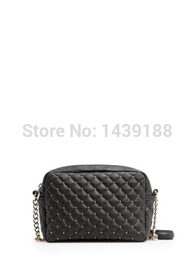 Mng mango women s handbag plaid rivet small bag one shoulder cross body women s bag