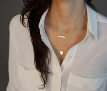 TX236 Fashion Trendy 3 layers Bar And Rounded Necklace Alloy Necklace Fashion Necklace Women Jewelry