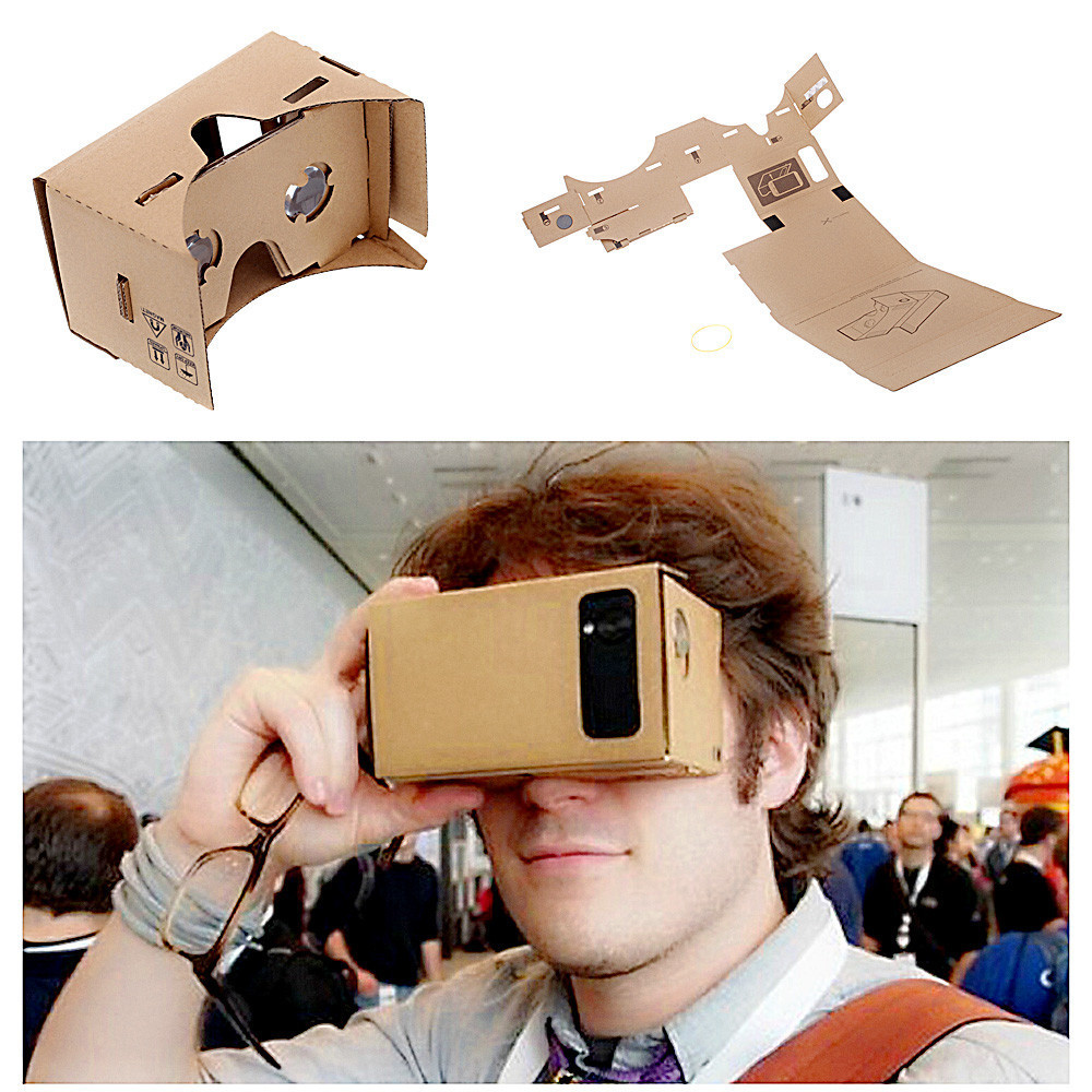 Купить Google vr 3d очки diy google картонные виртуальной реальности vr ...