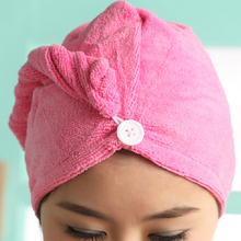 1pcs Womens Girls Magic Hair Drying Towel Hat Cap Head Wrap Abosrbent Quick Dry Bath