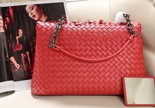 Free Shipping Genuine Italian Leather Women s Shoulder Bags Fashion Woven Lady Brand Tote Bag Handbag