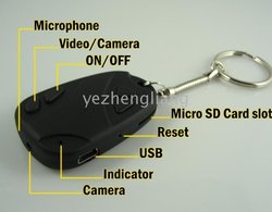 Wholesalle AVP009a 30FPS Car Key chain Micro hidden mini Cameras 720*480 DVR 16GB 10pc/lot(China (Mainland))