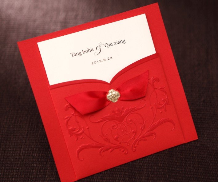 Invitation cards for a wedding