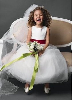 S1038 davids bridal flower girl dress