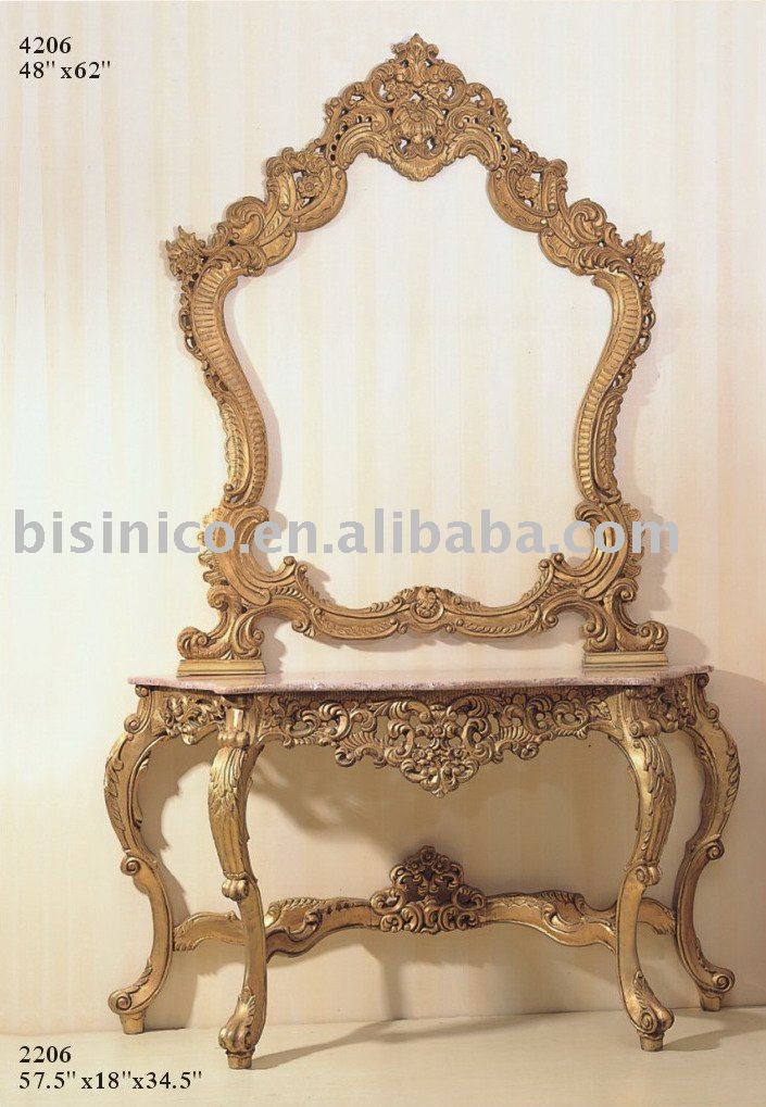 Console Table with Mirror