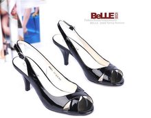 brand new black women genuine leather sandals size 36,37,38,39