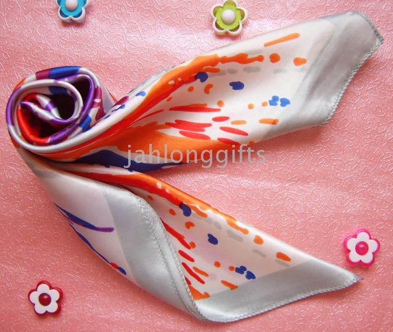 50x50cm Ladys Oil Painting Scarf Silk Scarf Free Give Aways 120 pcs a Lot(China (Mainland))