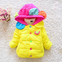 Hot selling child cotton padded jacket female child wadded jacket cotton padded jacket baby winter cotton