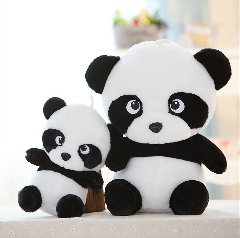 Buy four size big lovely panda plush toys stuffed ...