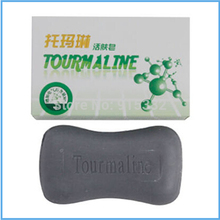 Free Shipping Oil Controlling Skin Care Soap 100g piece Tourmaline Energy Soap Kill bacteria