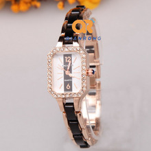 NEW Luxury Brand watch Ladies Crystal ceramic watches women rhinestone dress wrist watch High quality quartz bracelet wristwatch