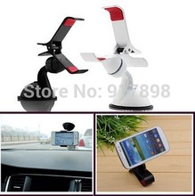 with track number Universal 360degree spin Car Windshield Mount cell mobile phone Holder Bracket for iPhone5 4S Smartphone GPS