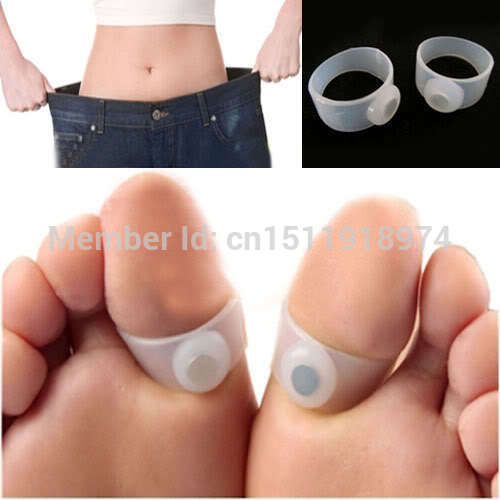 10 Pairs Health Keep Fit Slimming Silicone Foot Massage Magnetic Toe Ring Fat Weight Loss