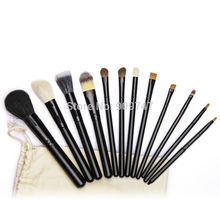 Professional 12 pcs Makeup Brush kits tools Make up Toiletry Kit Wool Brand Cosmetics Brush Set