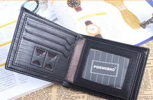 Men s Leather Horizontal Wallets with card drawer slot new Function