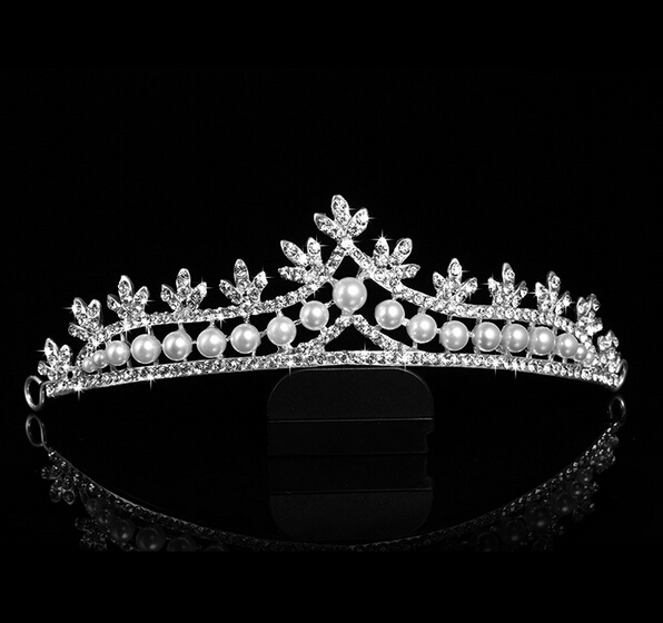 6pcs lot Classical Women s Crystal Beads Tiara Headpiece Marriage Party Hairwear Head Accessories jt114