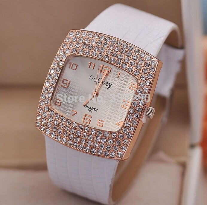 Free Shipping 2014 Geneva Silicone Golden Crystal Jewelry SET Quartz Ladies Women Girl Jelly Wrist Watch