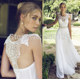 2015 рики далаль новая коллекция свадебные платья жемчужина кружево линия длинные шифон свадебные платья для невесты