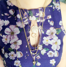 TX418 2014 summer style 4 layer arrow design necklace pendant charm gold choker necklace women jewelry