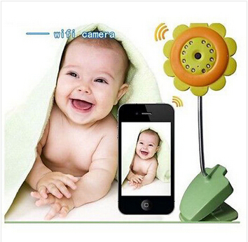 Cute Flower Design Camera Video Babysitter Night Vision For Smartphone Wifi IP Camera wireless video baby