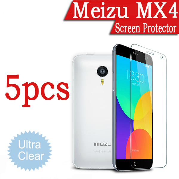 New Arrival Ultra Clear HD Screen Protector Film For Meizu MX4 4G LTE Mobile Phone MTK6595