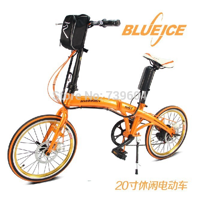 Free Fedex Foldable HCS Frame Electric Bicycle 250W Variable Speed Bike Dynamic Li ion Battery 250W
