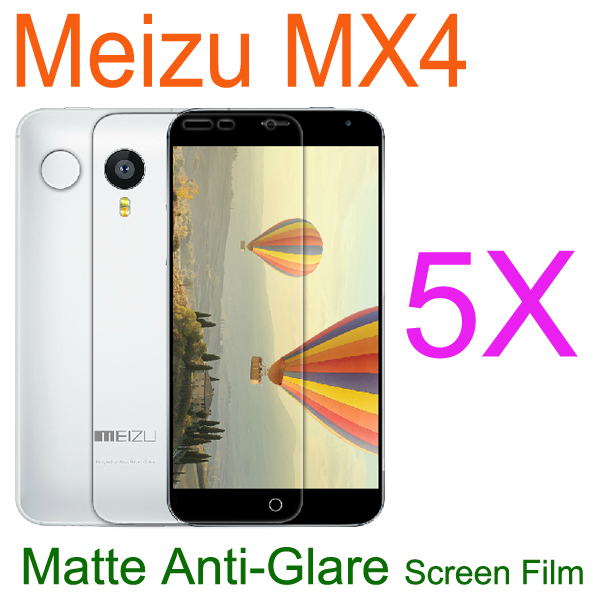 5x Matte Dirty resistant Anti Scratch Screen Protector For Meizu MX4 5 36 inch Protective Film