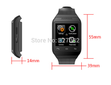 Smart Wristwatch Watch Phone 1.54” 2MP Camera GSM FM Bluetooth Sync For Samsung HTC Huawei Android Smartphone SIM TF Slot