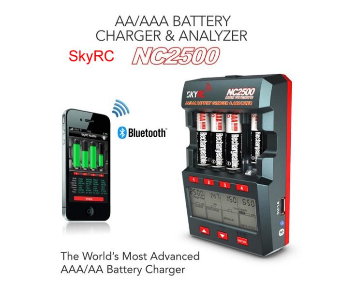 Newest SKYRC NC2500 Charger Bluetooth Smartphone charging LCD display seven bottons charging charger Free shipping