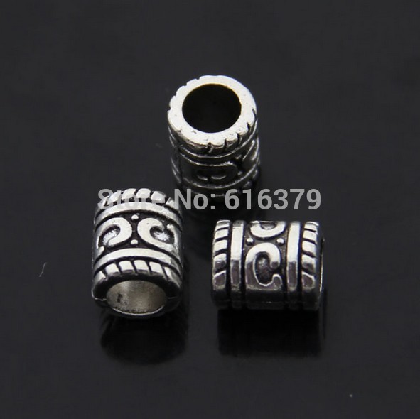 Free Shipping Wholesale 50pcs lot Antique Silver Alloy European Bead Jewelry Fits for European Pandora Bracelet