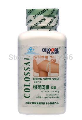 COLOSSAL Qualys carnitine capsules of green tea speed up metabolism 60 Ease burdens Rid the body