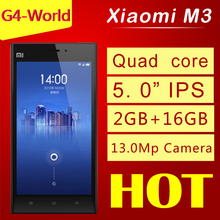 Original Xiaomi Mi3 m3 Mi 3 5 0 FHD IPS 1920x1080 2GB RAM 16GB Snapdragan 800