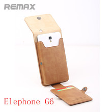 2014 New Arrival Leather Case for 5.0 inch Elephone G6 MTK6592 Octa Core 1.7GHz Android Phone with handle, Free Shipping