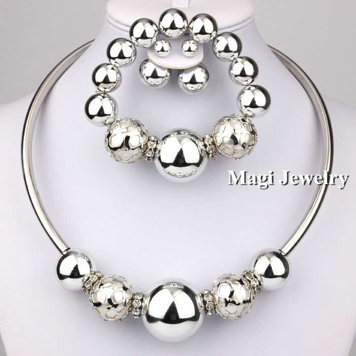 32218141059 Fashion Jewelry Sets Women Necklace Stud Earrings Bracelet ...