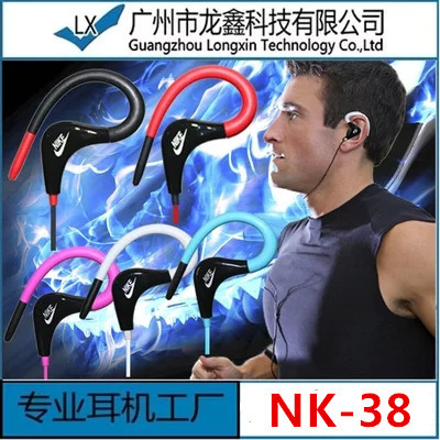 Frete grátis para NK-38 Original gancho de orelha fones de ouvido fone de ouvido alta qualidade fones de ouvido do telefone móvel PC fone de ouvi
