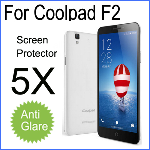 5x High Quality Protective Film Coolpad F2 Mobile Cell Phones MTK6592 Octa Core Matte Anti glare