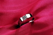 Wedding Engagement Rings For Men Silver 925 Austrian Crystal Fine Jewelry Promocoes Wholesale Ulove J002 M