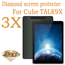 Cube Talk 9X U65GT Diamond Cell Phone Screen Protector,3pcs screen protective Guard Cover Film for Cube Talk 9X 9.7″inch