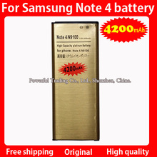 Cheap wholesale 100pcs/lot 4200mAh Rechargeable Li-ion High Capacity Gold Battery for Samsung Galaxy Note 4 N9100 N910F