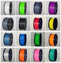Muticolor 3d printer filaments PLA/ABS 1.75mm/3mm 1kg plastic Rubber Consumables Material MakerBot/RepRap/UP/Mendel