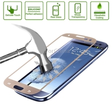 Link Dream Anti-Fingerprint Tempered Glass Film Spare Parts Protector for Samsung Galaxy SIII / i9300 Spare Parts(Gold)