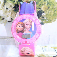 Cute Frozen Watch For Children Kids Girls Cartoon Watch Music Funciton With Tracking Information A011
