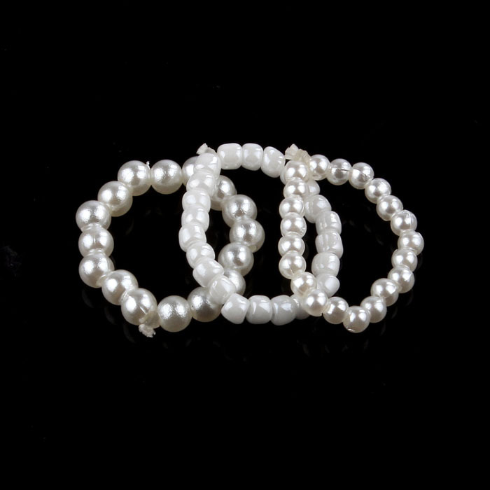 2014 New Fashion Women Handmade Faux Pearl Elastic Toe Ring Foot Jewelry To Better