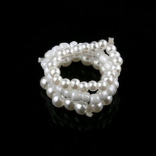 2014 New Fashion Women Handmade Faux Pearl Elastic Toe Ring Foot Jewelry To Better