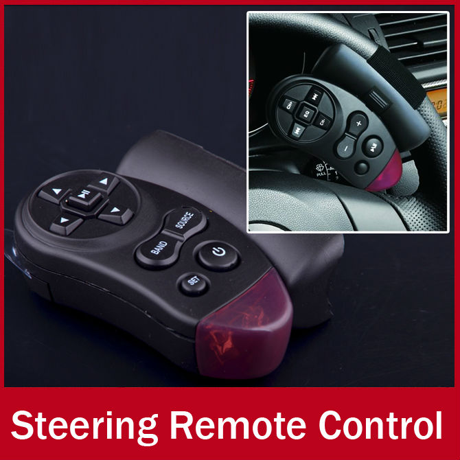 1 x Universal Steering Wheel IR Remote Control For Car CD DVD TV MP3 Player GPS