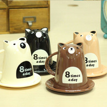 Free shipping Hot Selling Teddy Bear Tea Bear mug cup Drop shipping