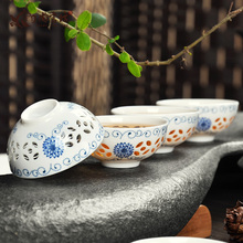 New Arrivals Exquisite Tea Sets Bone China Tea Cups Tea Set Ceramic TeaPot Clear Blue And