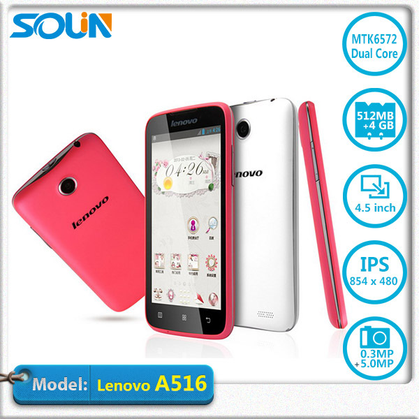 Cell Phones New Arrival Real 720p Color Original Mobile Phone A516 4 5 Inch Mtk6572 Dual
