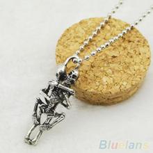 Men Women Infinity Love Necklace Silver Plated Couple Skulls Hug Chain Pendant Necklace 1P19